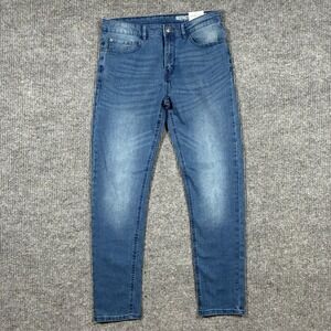 Restricted To All Mens Jeans 32 Blue Denim Comfort Stretch Slim Fit Mid Rise